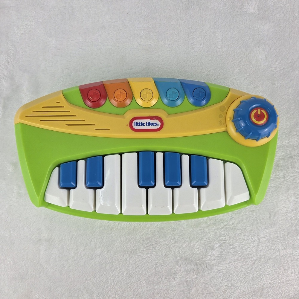 Little Tikes Pop Tunes Electronic Piano Keyboard Musical Toy Lights Tested